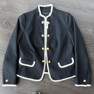 NWT. Talbots cropped military style jacket.